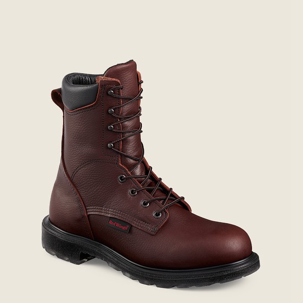 Red Wing Safety Boots Supersole® 2.0 - 8-inch Toe - Burgundy - Mens WZT190758